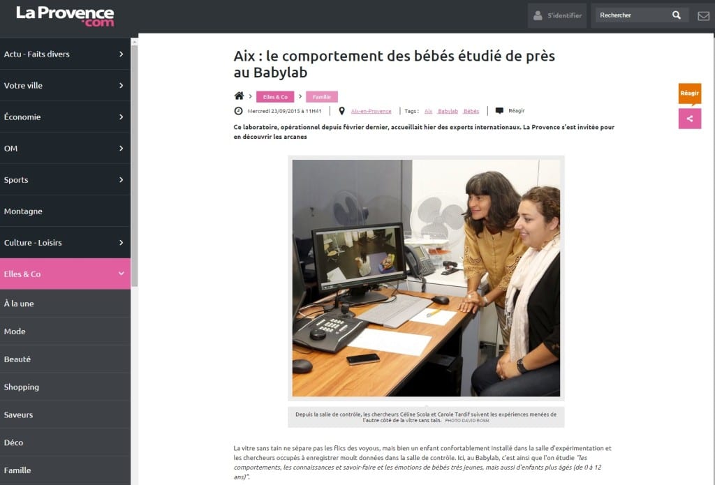 article La Provence 23 sept 2015